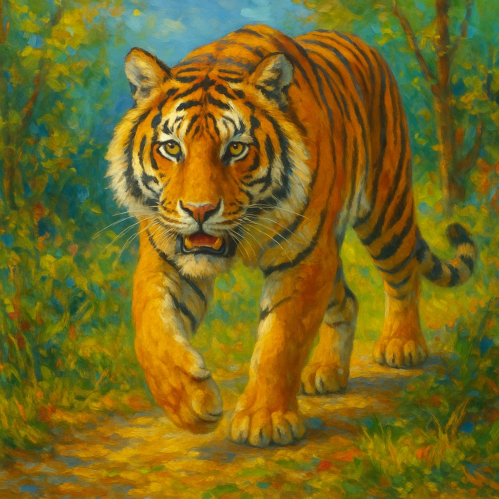 Majestic Tiger – Wildlife Power Canvas Art