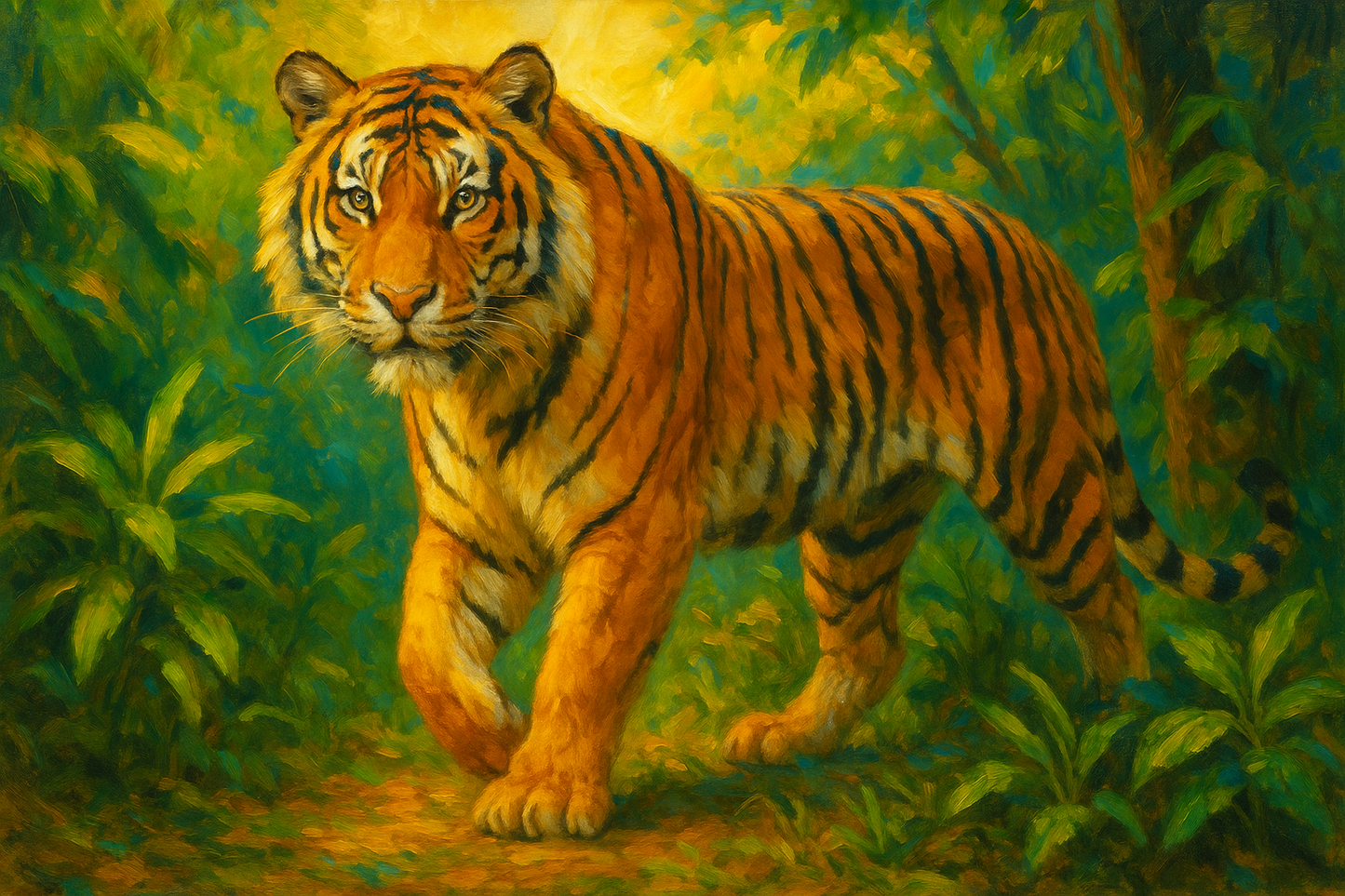 The Jungle King – Tiger Canvas Wall Art