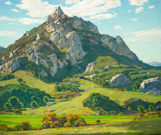Majestic Peak – Mountain Landscape Oil Painting