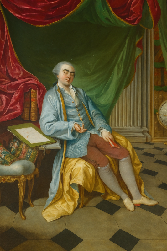 The Enlightened Gentleman – Neoclassical Portrait Canvas Art